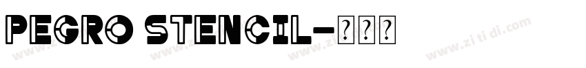 Pegro Stencil字体转换